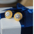 Starry Fretwork Dome Earrings 6372