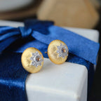 Starry Fretwork Dome Earrings 6372