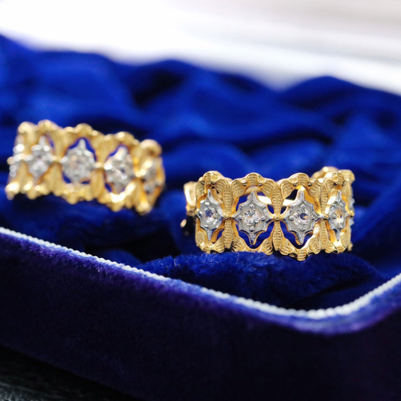 Fretwork Filigree Earrings 6379