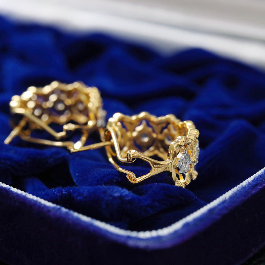 Fretwork Filigree Earrings 6379