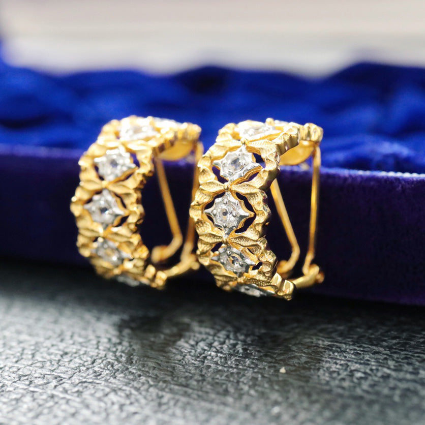 Fretwork Filigree Earrings 6379