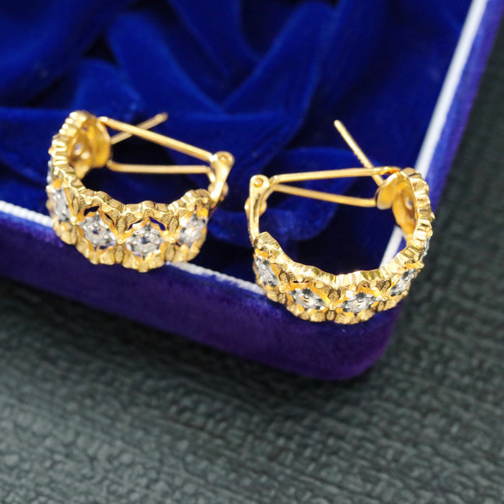 Fretwork Filigree Earrings 6379