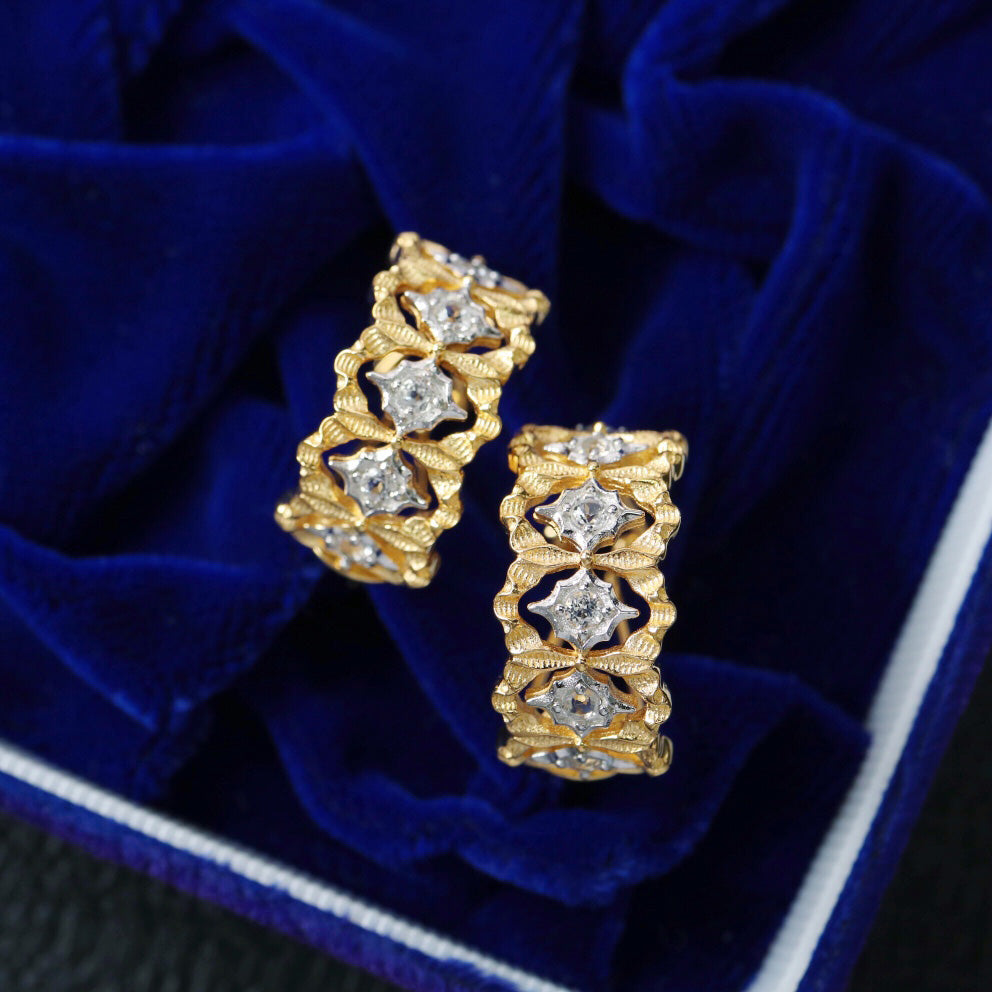 Fretwork Filigree Earrings 6379