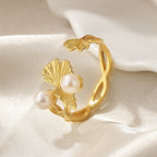 Freshwater Pearl Ginkgo Ring RN1000