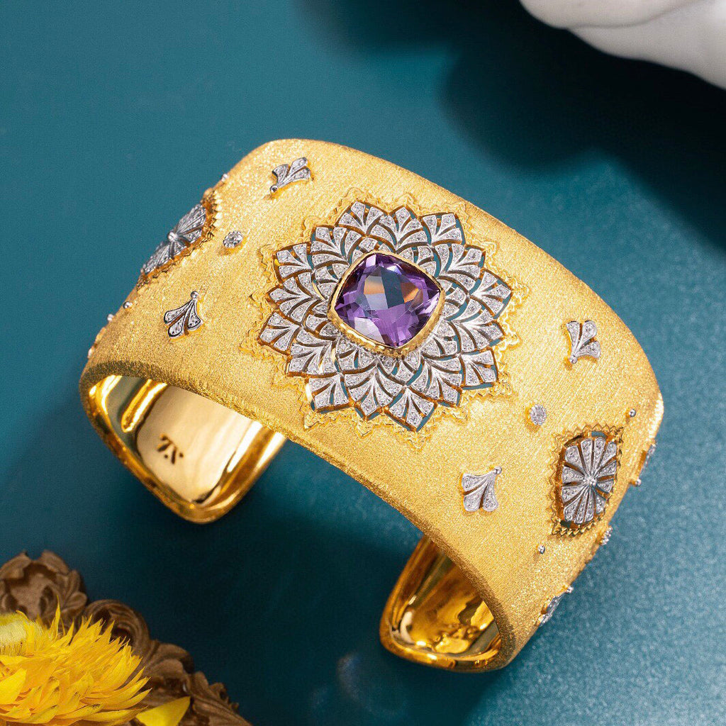 Natural Topaz Wide Bangle 6387