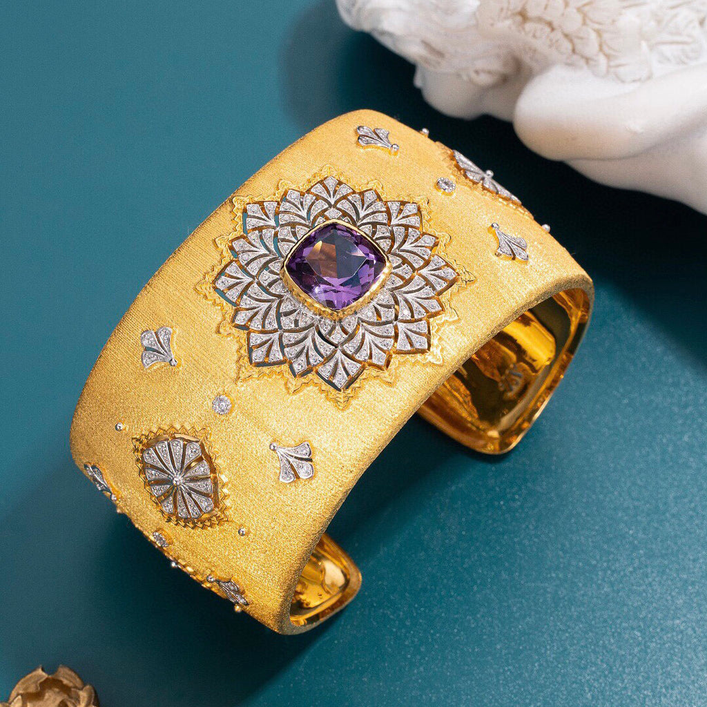 Natural Topaz Wide Bangle 6387