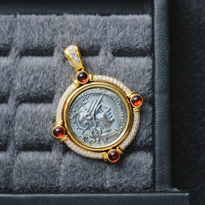 Pendentif Halo à pièce de monnaie rabattable 6388