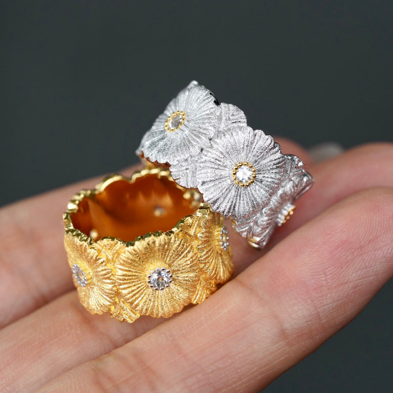 Bague Marguerite Topaze Naturelle 6391