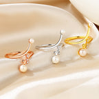 Freshwater Pearl Floral Ring RN1022