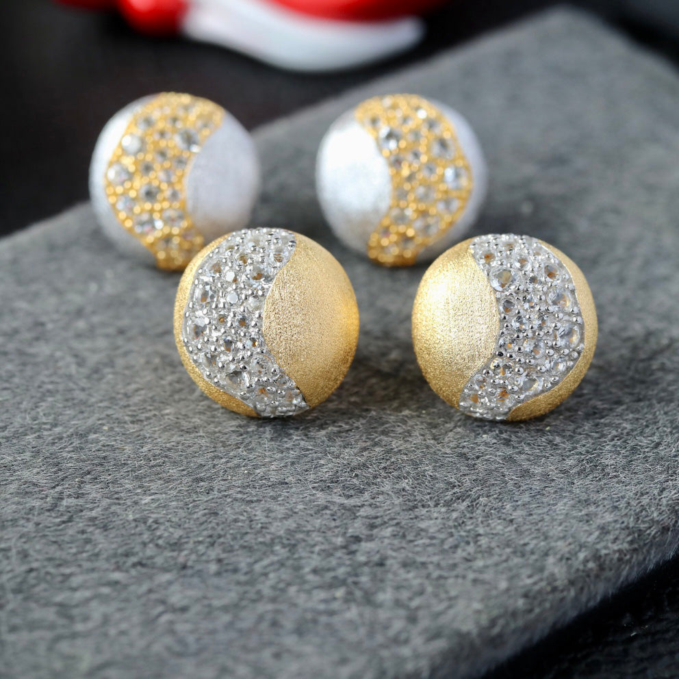 Pave Strip Brushed Earrings 6416