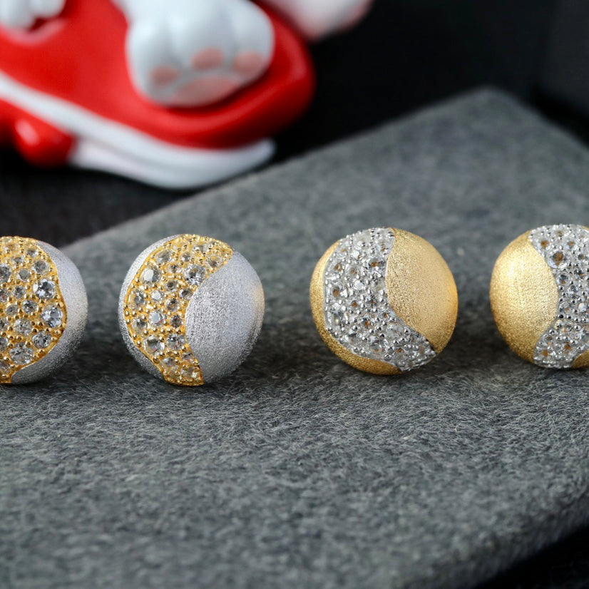 Pave Strip Brushed Earrings 6416