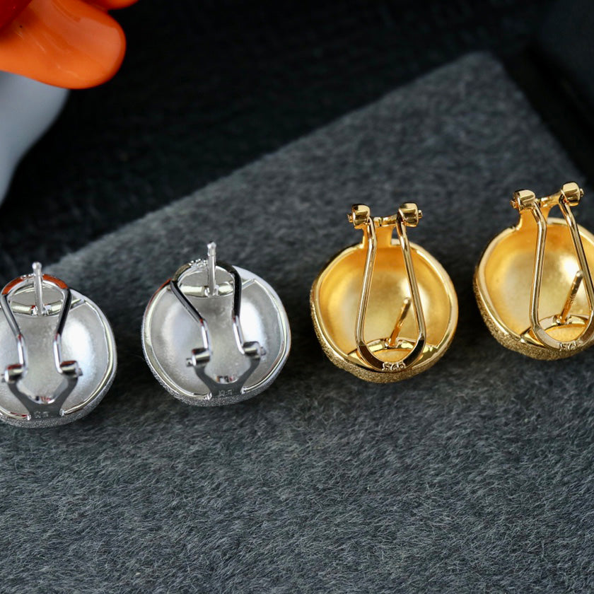 Matt Disc Earrings 6420