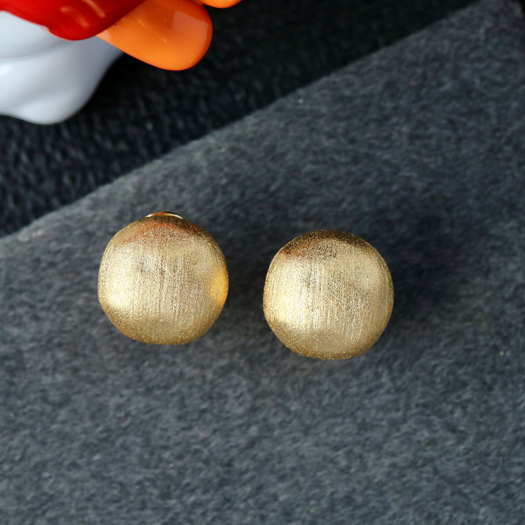 Matt Disc Earrings 6420