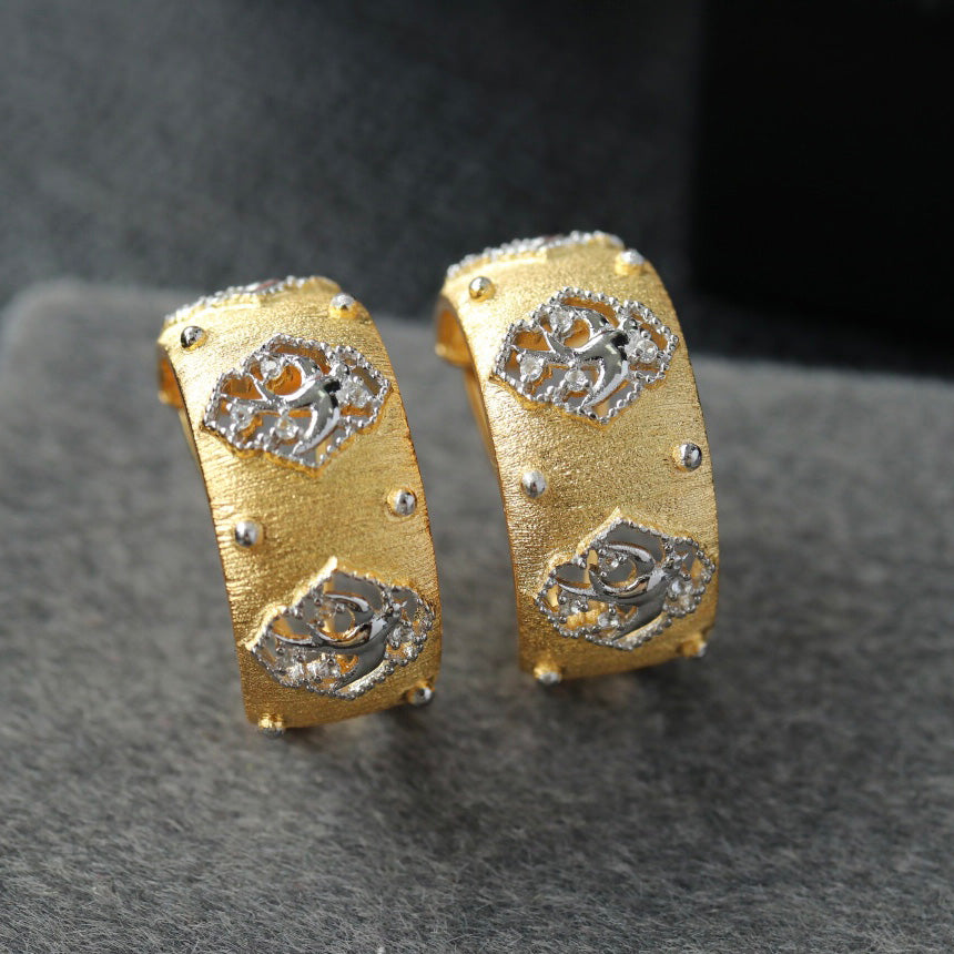 Silky Fretwork Swallow Earrings 6441