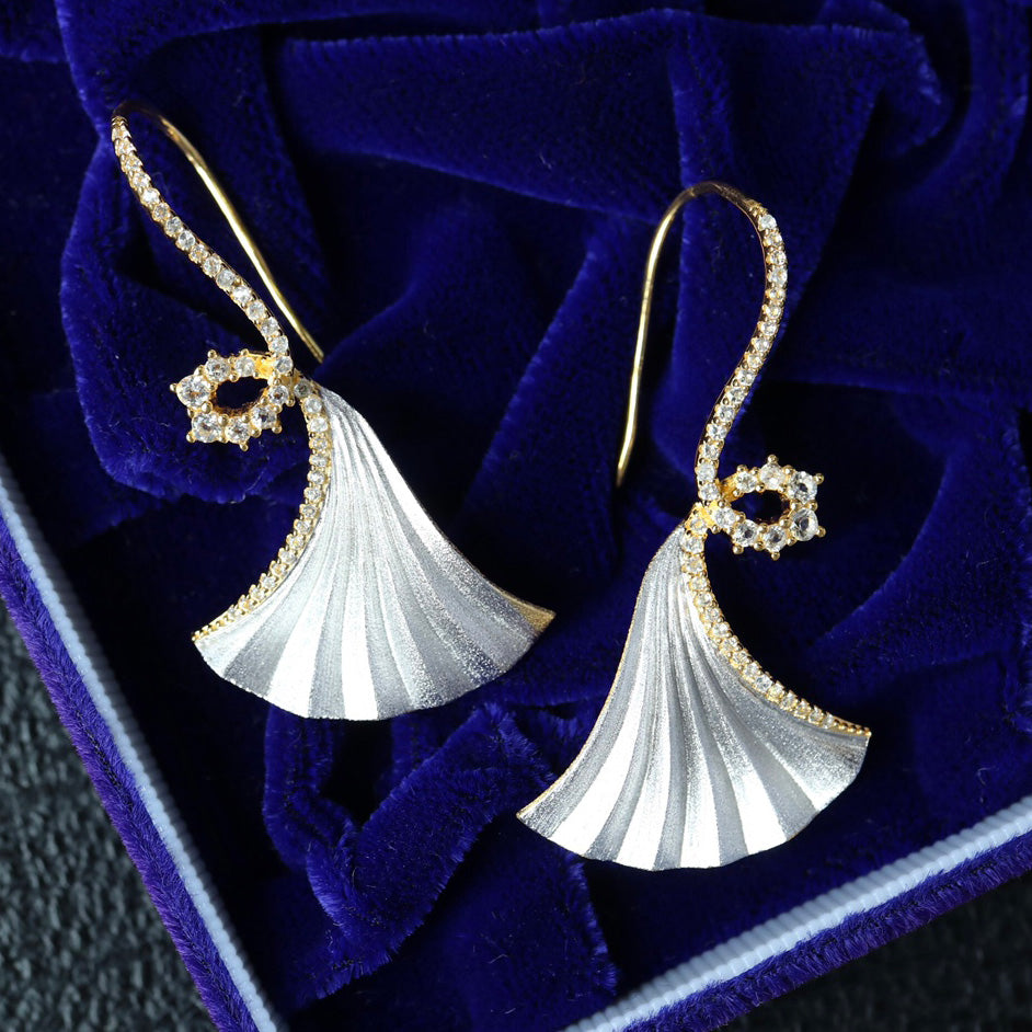 Silky Ginkgo Earrings 6442