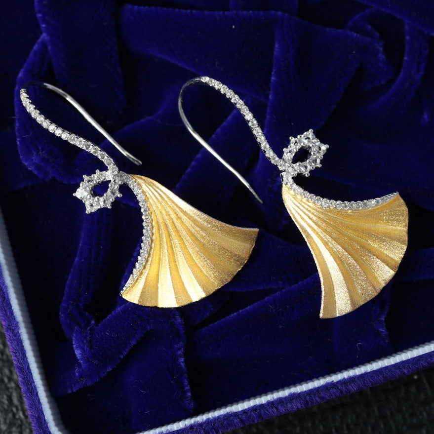 Silky Ginkgo Earrings 6442