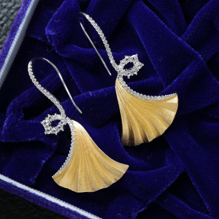Silky Ginkgo Earrings 6442