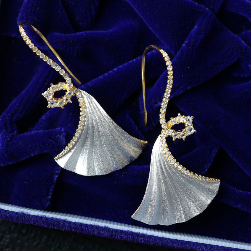 Silky Ginkgo Earrings 6442