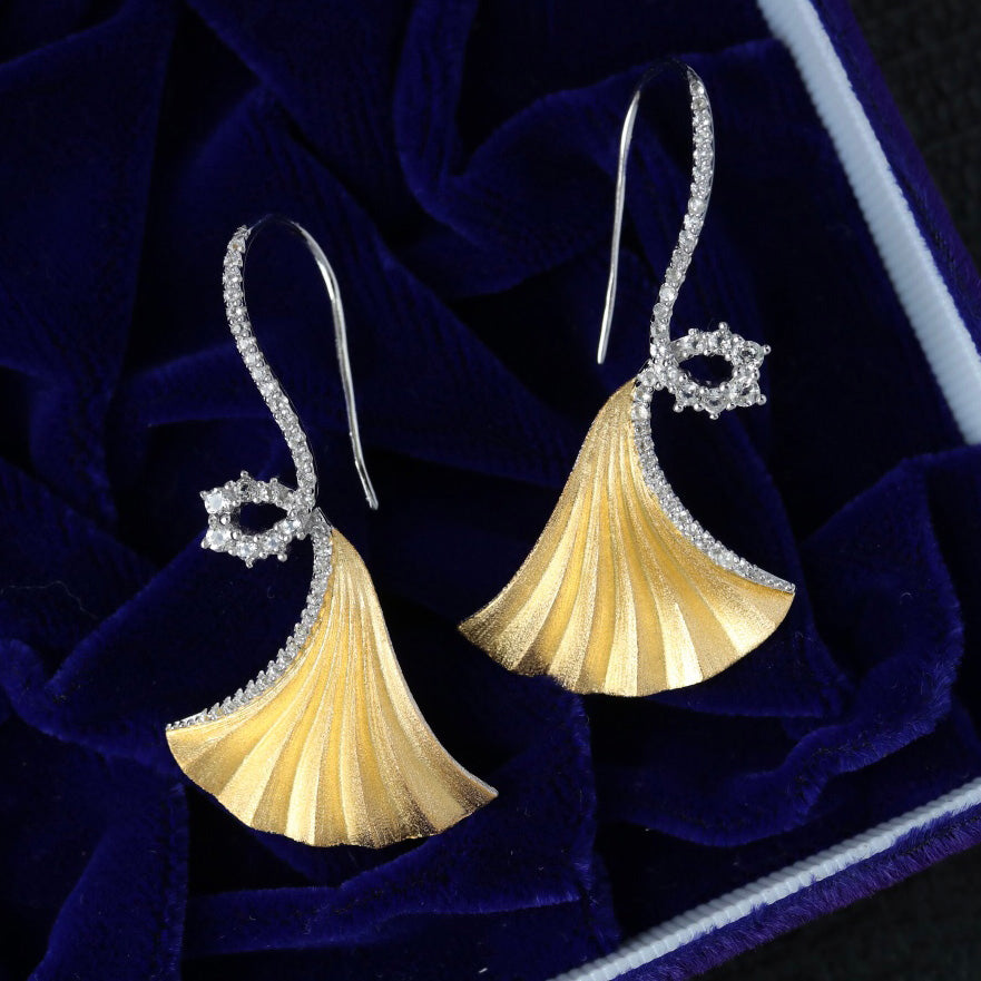 Silky Ginkgo Earrings 6442
