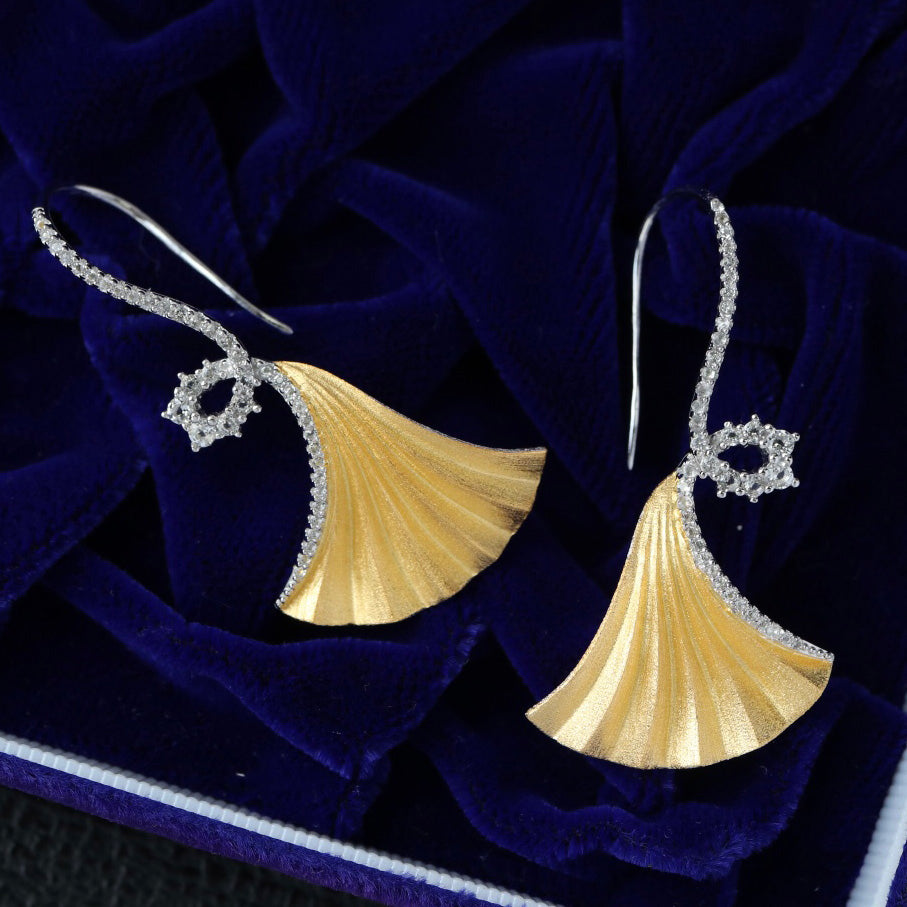 Silky Ginkgo Earrings 6442