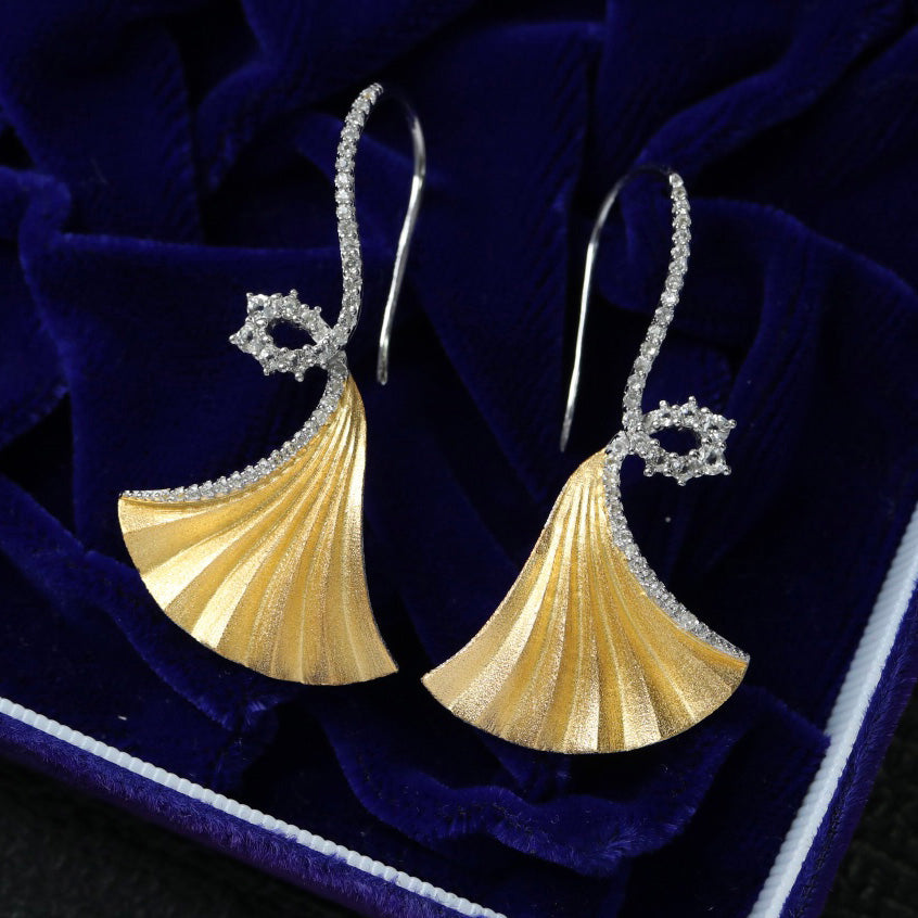 Silky Ginkgo Earrings 6442