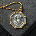 Greek Coin Octagon Necklace 6445