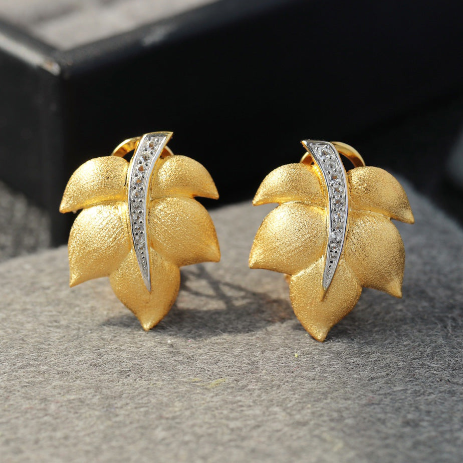 Silky Leaf Earrings 6448