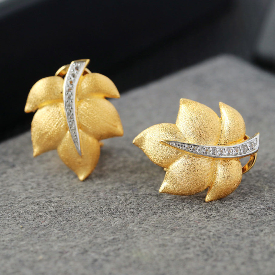 Silky Leaf Earrings 6448