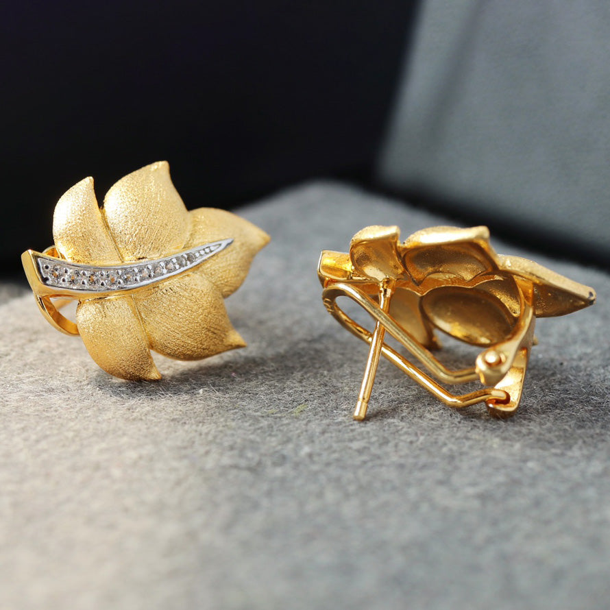 Silky Leaf Earrings 6448