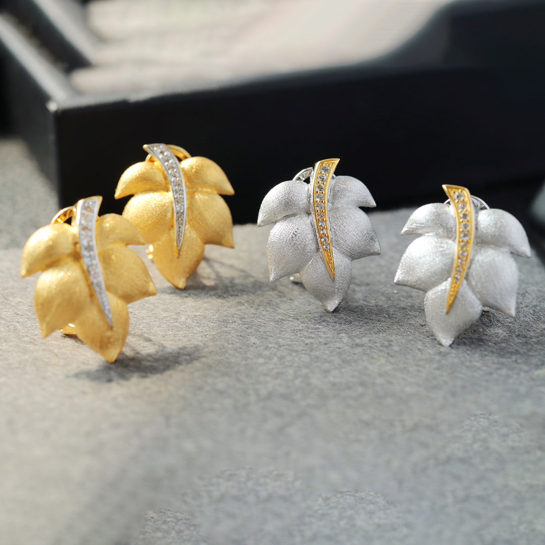 Silky Leaf Earrings 6448
