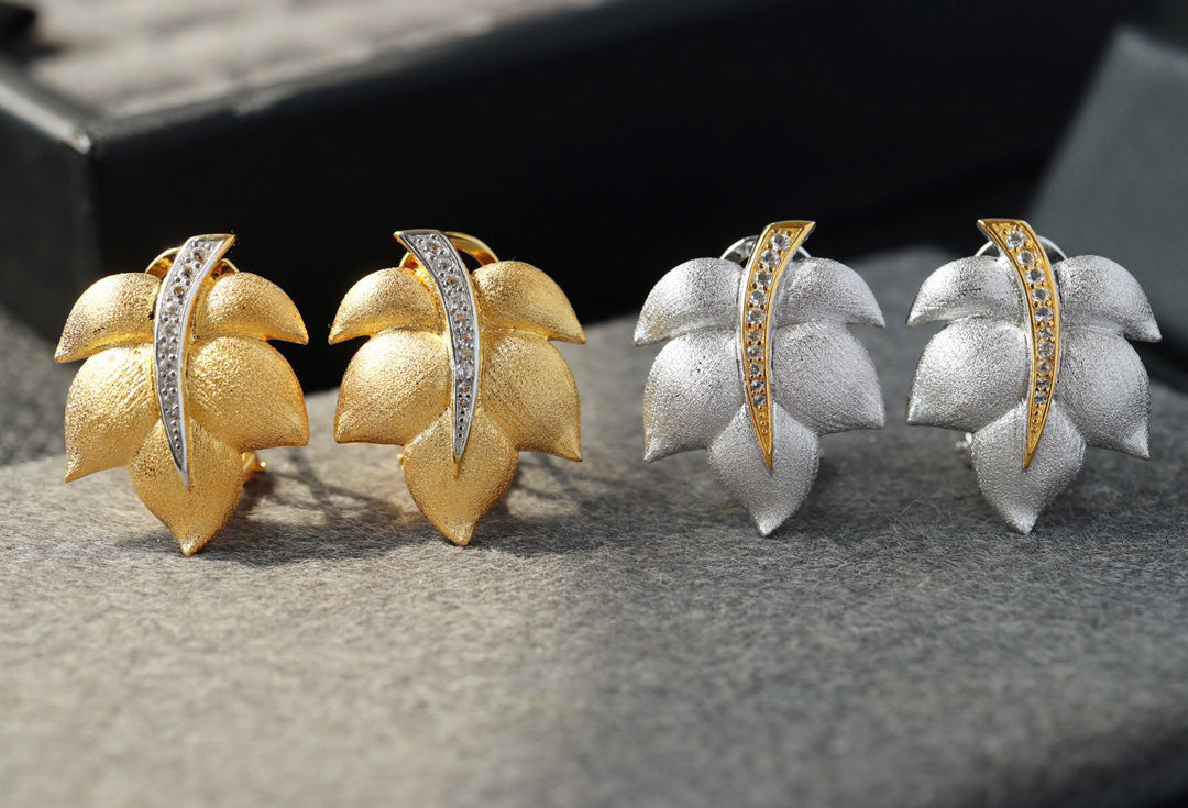 Silky Leaf Earrings 6448