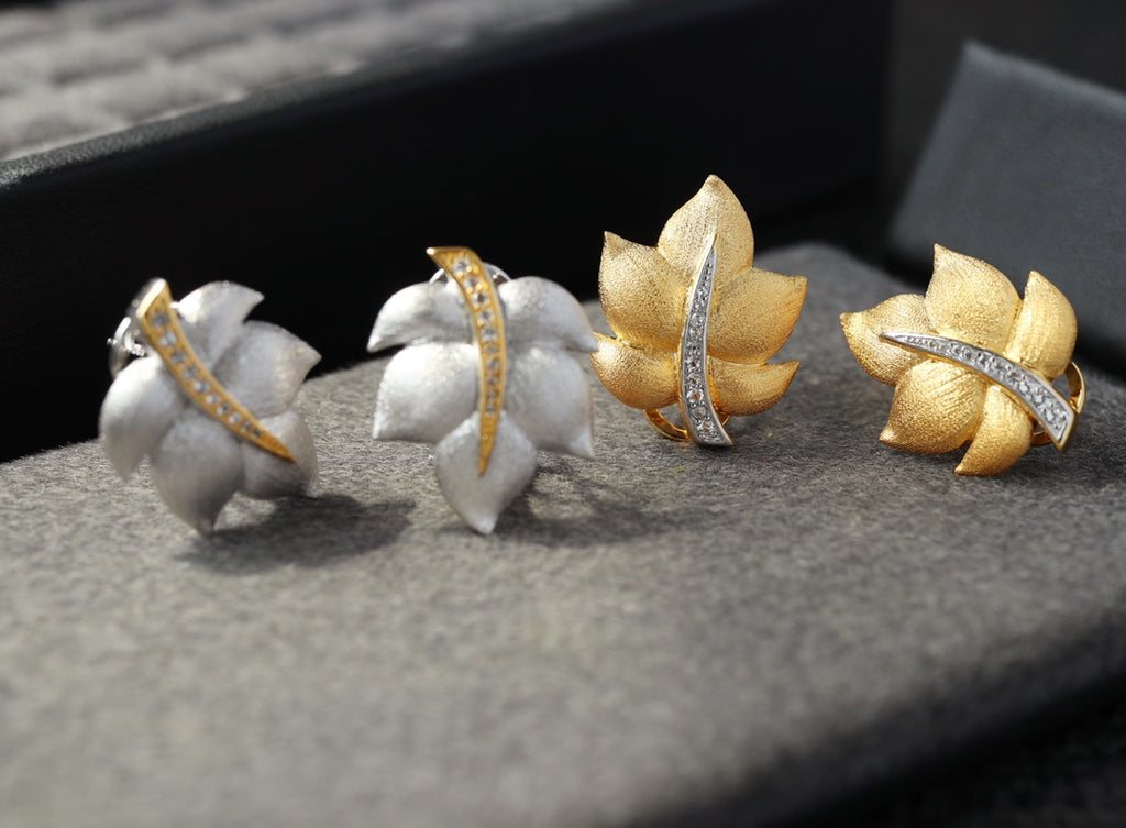 Silky Leaf Earrings 6448