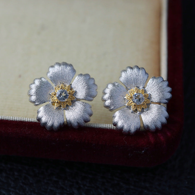 Silky Flower Earrings 6449