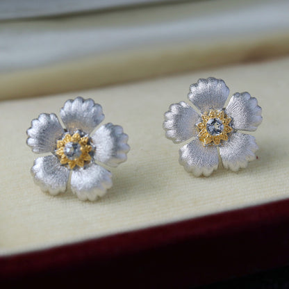Silky Flower Earrings 6449