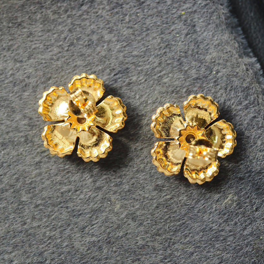 Silky Flower Earrings 6449