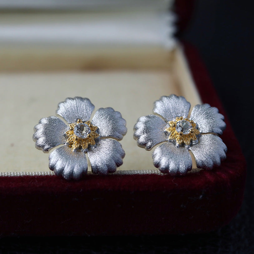 Silky Flower Earrings 6449