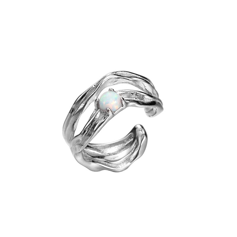 Opal Irregular Ear Cuff E1134, 1 Piece