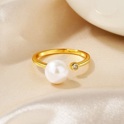 Freshwater Pearl Floral Ring RN1006