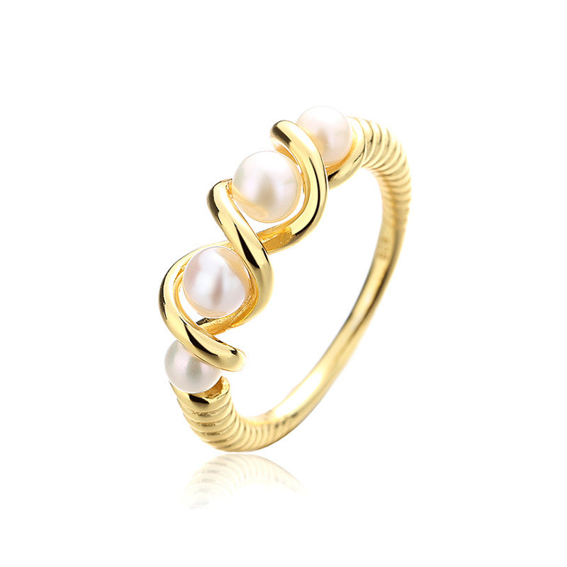Freshwater Pearl Wire Ring RN1001