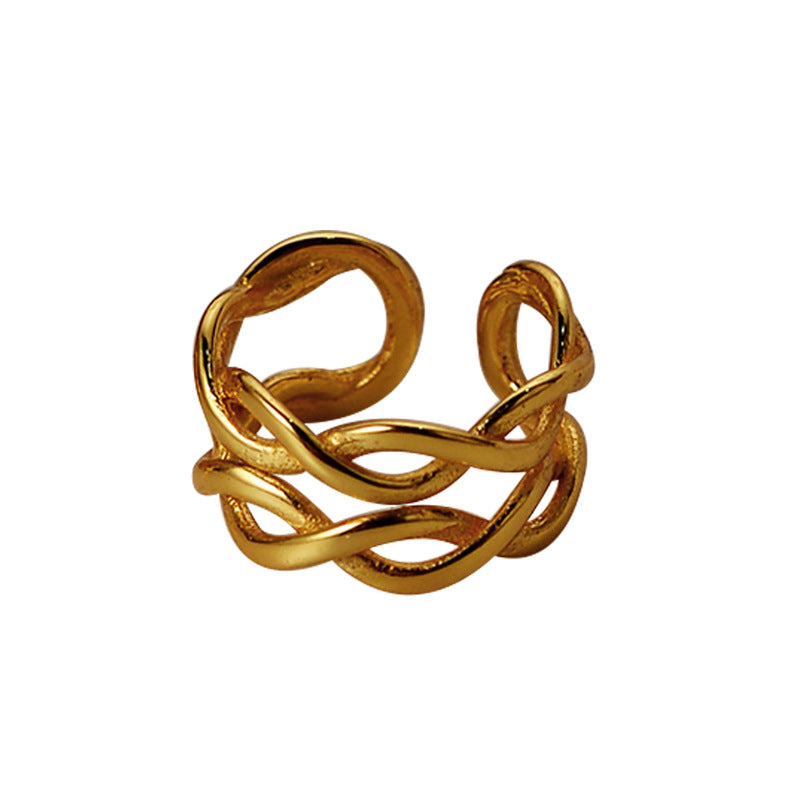 Braided Filigree Clip-on Earring E1099, 1 Piece