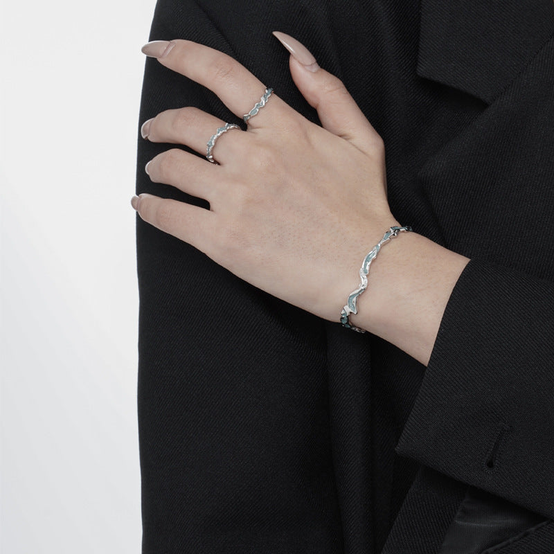 Original Enamel Irregular Ring R1177