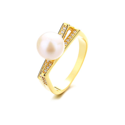 Freshwater Pearl Solitaire Ring RN1020