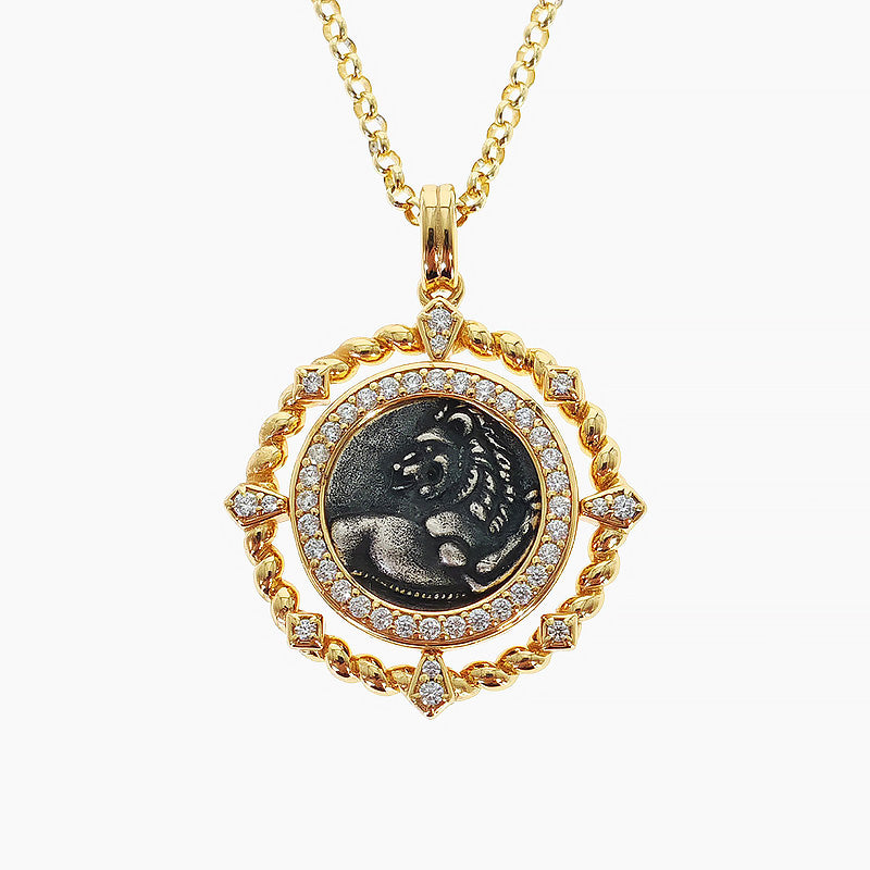 Lion Coin Necklace