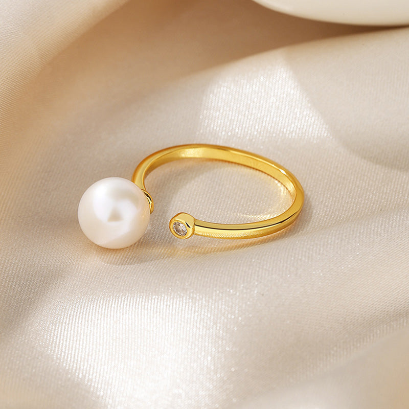 Freshwater Pearl Floral Ring RN1006