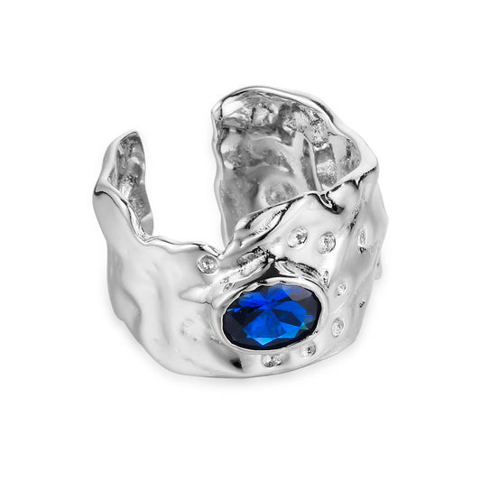 Sapphire CZ Impressionist Ring R1094