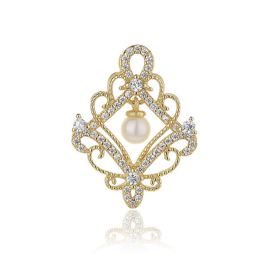 Freshwater Pearl Floral Pendant Only PN1021