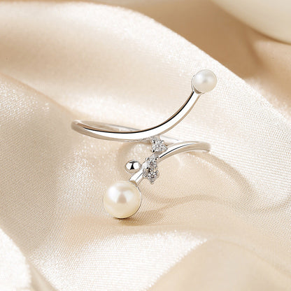 Freshwater Pearl Floral Ring RN1022