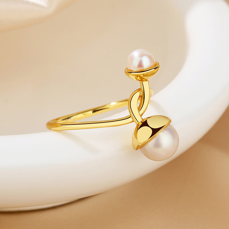 Freshwater Pearl Floral Ring RN1010
