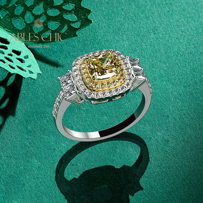 Yellow Sapphire Bridal Ring R0442