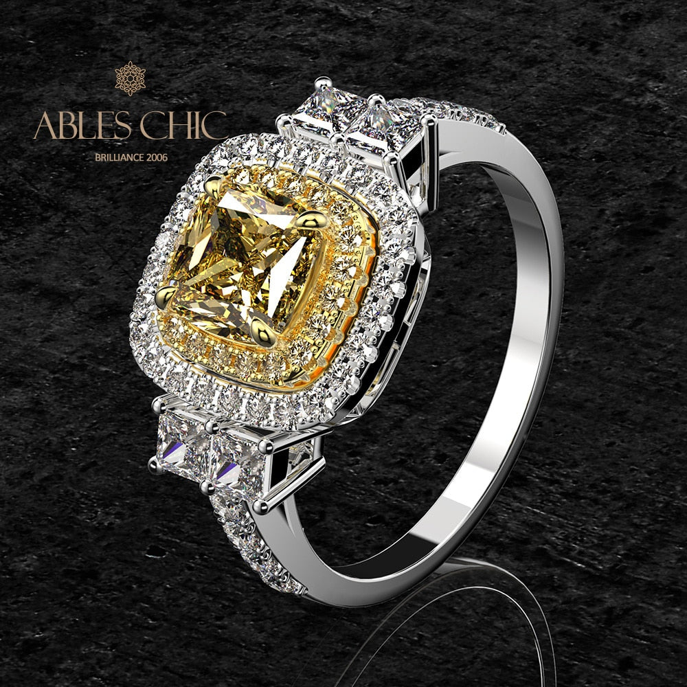 Bague de mariée saphir jaune R0442